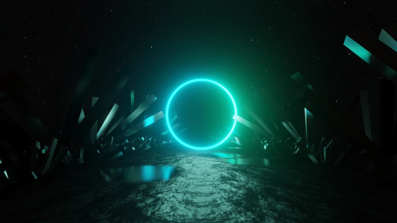 추상적인 네온 영상.