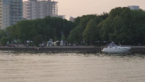 lakeshore waterfront river lake bank boat yacht water evening credit river harbor peaceful mississauga ontario canada north america