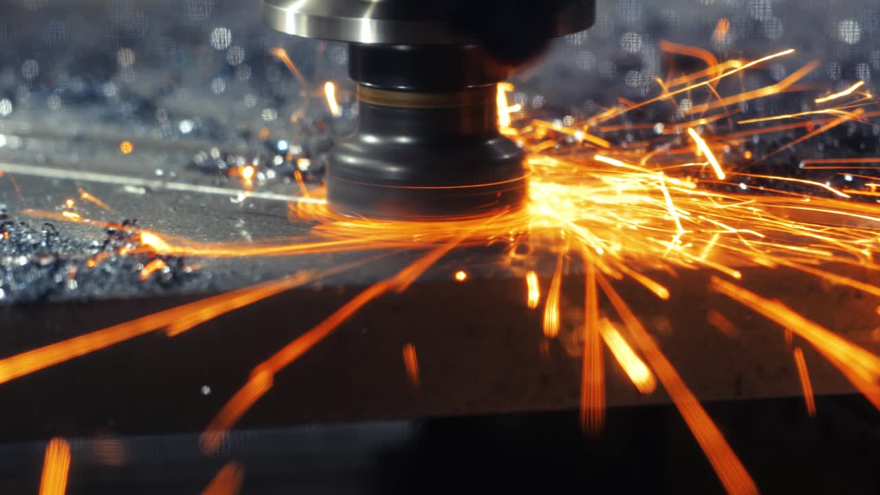 금속 가공 cnc lathe milling machine. 금속 절단 현대 가공 기술.