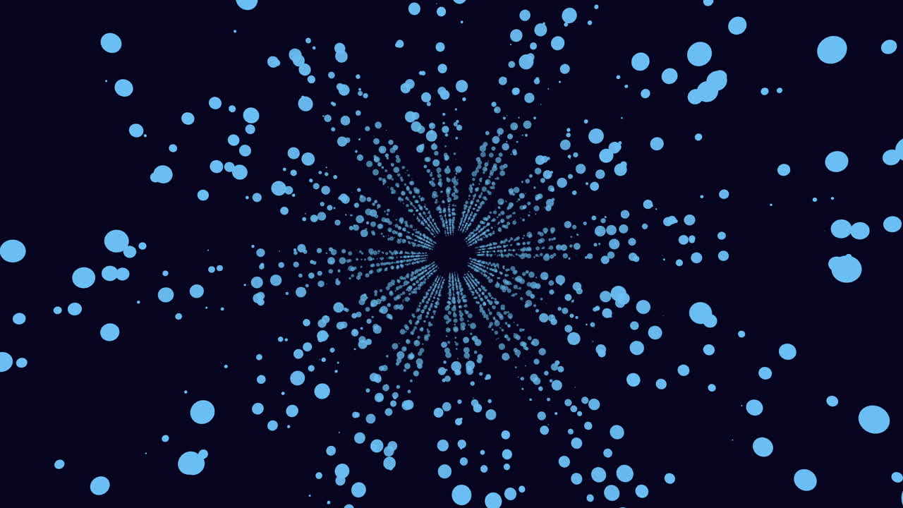 patrón circular de puntos púrpuras superpuestos sobre un fondo negro