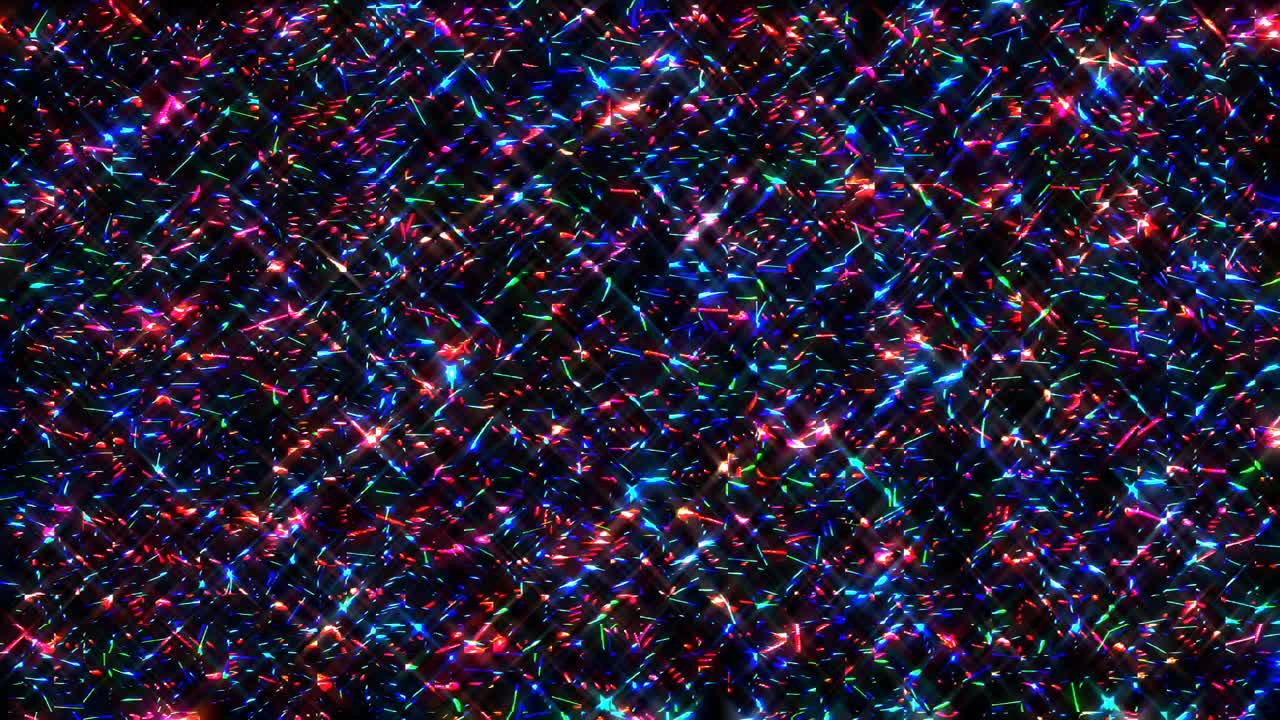 dots wave motion, colorful, on black background