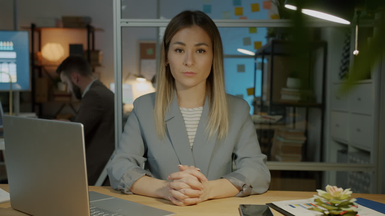 Woman in Office Setting