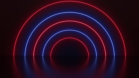 Neon Circle Arch Background