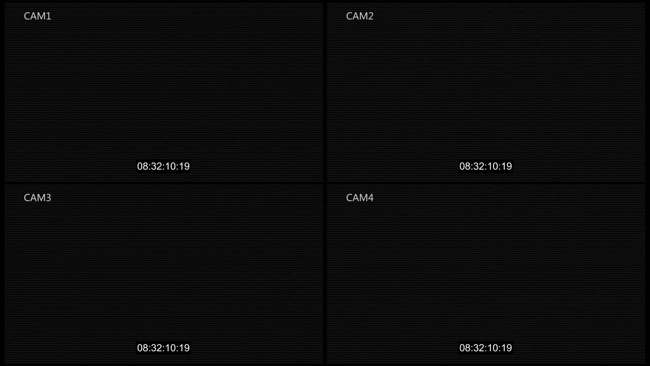 cctv four cam with timecode