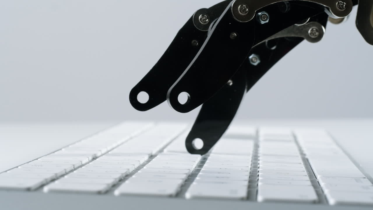 Robot Typing on a Keyboard