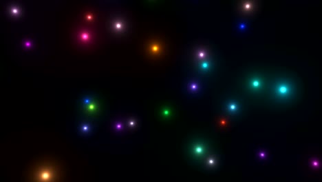 abstracto volando partículas brillantes en el espacio, fondo abstracto generado por computadora, renderizado en 3d