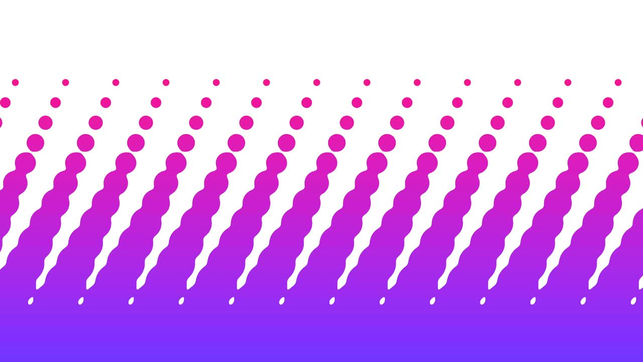 animación con patrón de puntos polca. círculo geométrico moderno. animación en bucle.