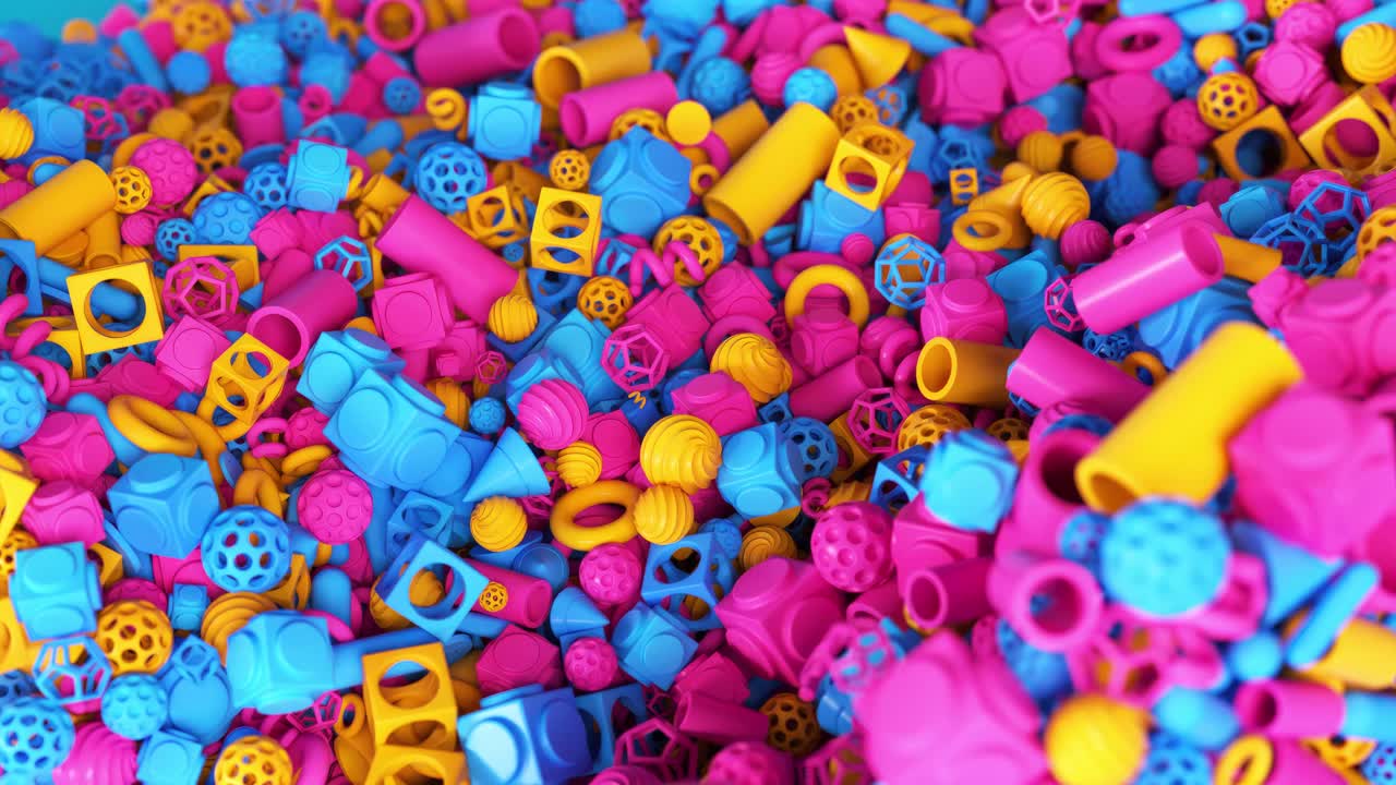 montón de formas geométricas abstractas