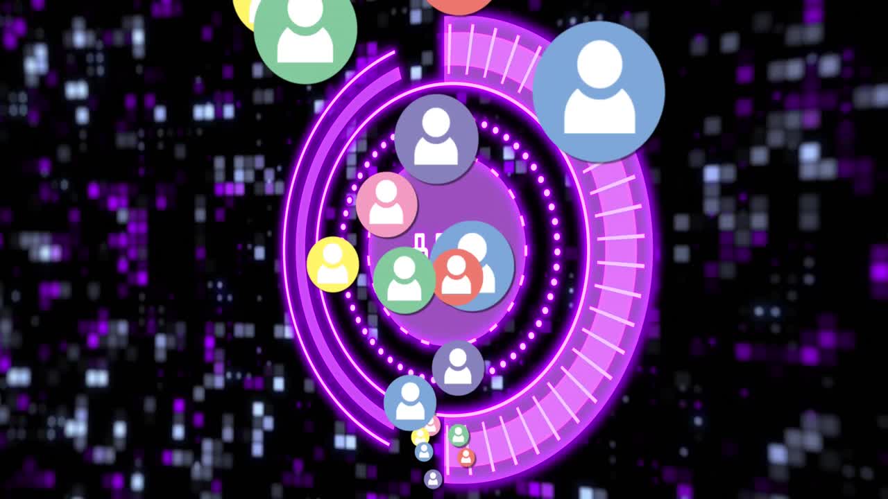 이동 열 위의 범위 스캔과 아이콘의 애니메이션