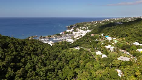 exploring guadeloupe: aerial views of stunning marinas in 60fps