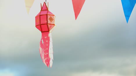 paper lantern on festival in country