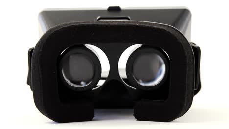 close-up of virtual reality headset