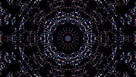 colores patrones de secuencia de caleidoscopio fondos gráficos en movimiento abstractos. para espectáculos, mandalas, animación brillantes hermosos adornos. tallo liso