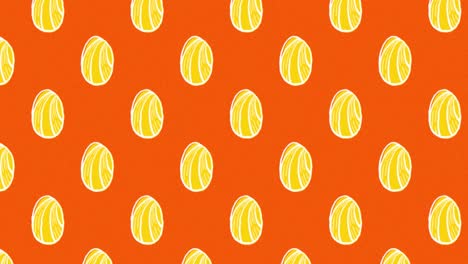 cute easter egg pattern animation 4k