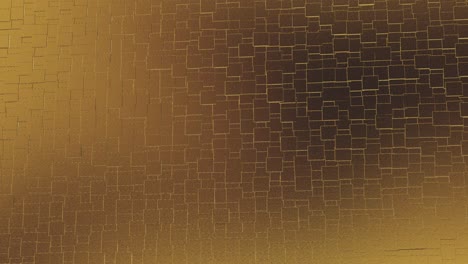 abstract geometric golden backgroundfoil tiles texture seamless loop background 3d rendering