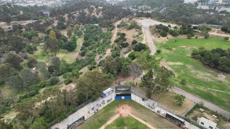 los ángeles, el parque elysian, el campo de béisbol