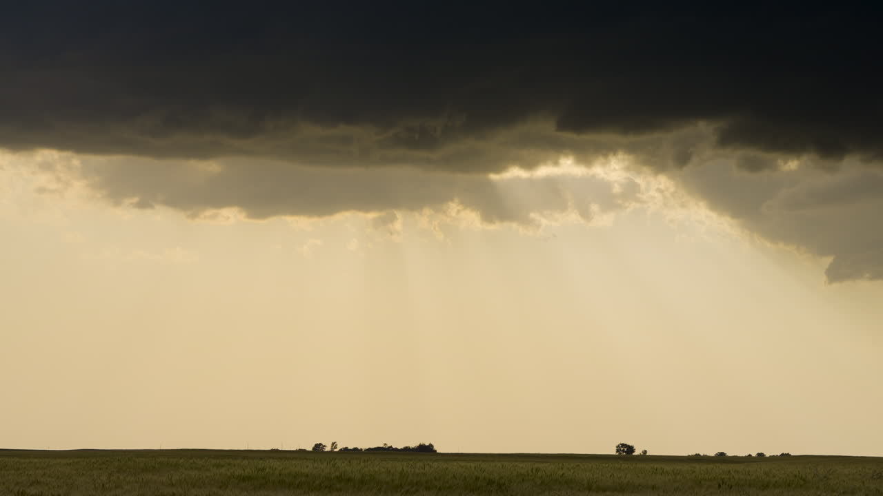 Dramatic Sky Over a Field