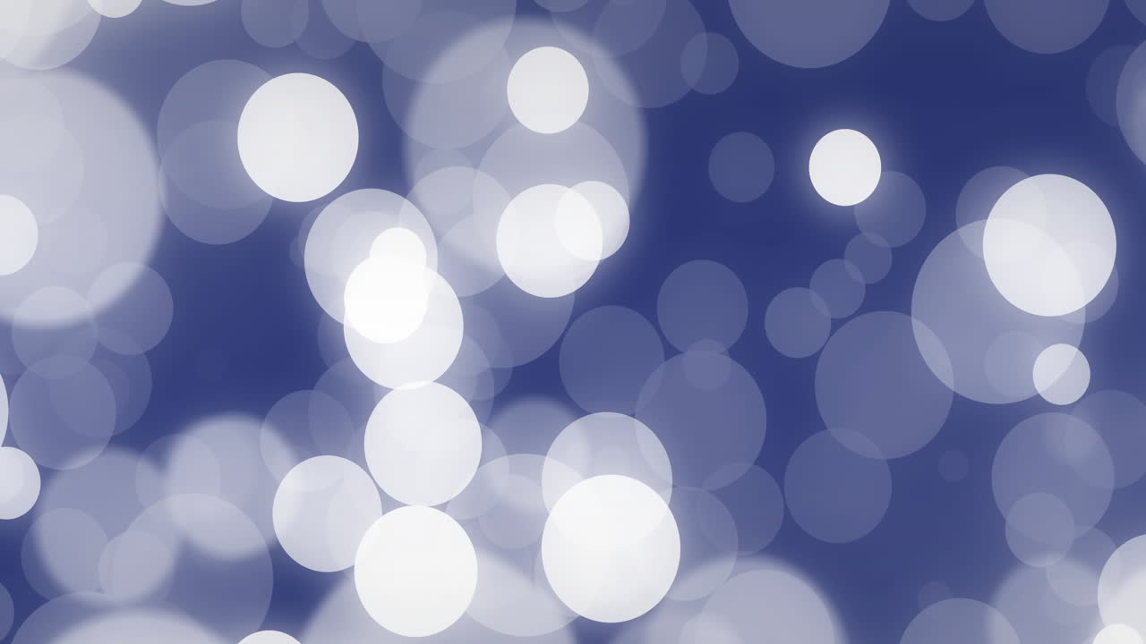 animación de puntos de luz brillantes que se mueven sobre un fondo azul