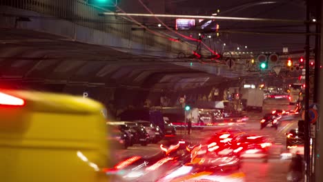 timelapse of monte ceneri street in milan, italy