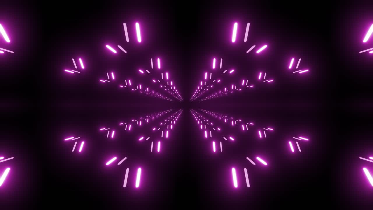 tunnel al neon astratto