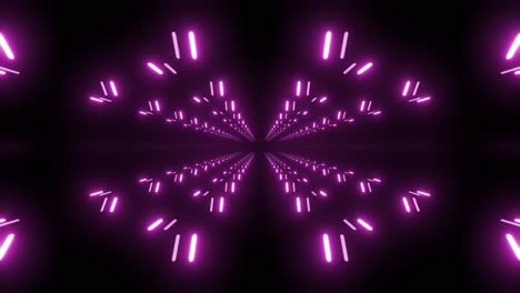 túnel de neón abstracto