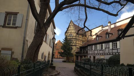 beautiful old city centre in alsace