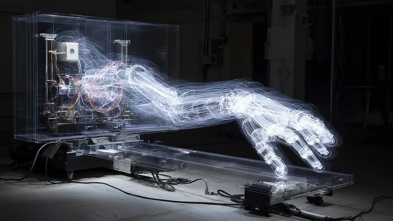 Innovative robotic arm showcases advanced technology and design principles