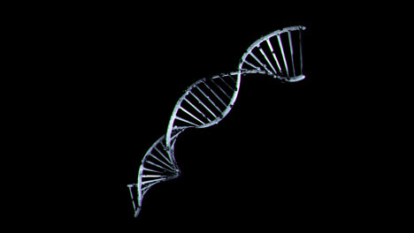 DNA-Symbol,-Nahtloses-Schleifenanimationsvideo,-Transparenter-Hintergrund-Mit-Alphakanal.