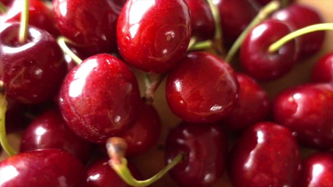 Gambar Close-up Buah Ceri