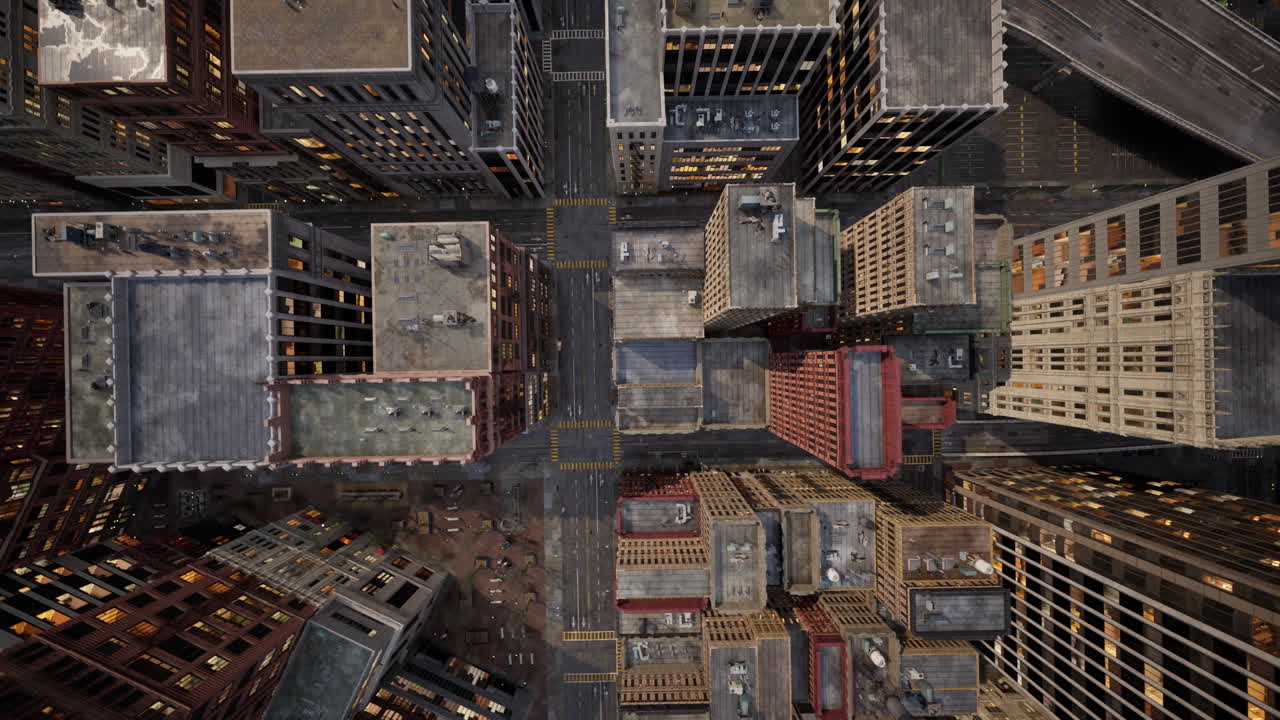 A bird's eye view of downtown