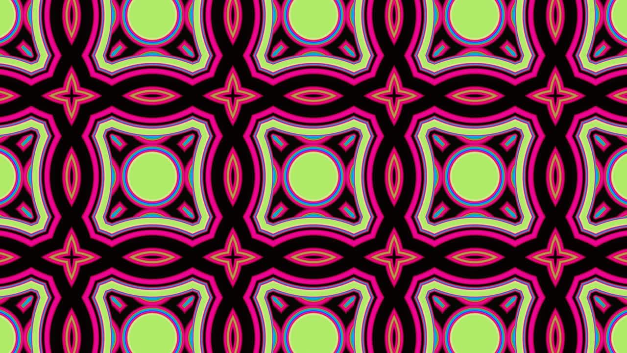 VJ Loop: motivo astratto pulsante multicolore in loop