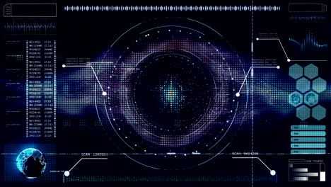 hi-tech digital abstract background with information new motion graphics