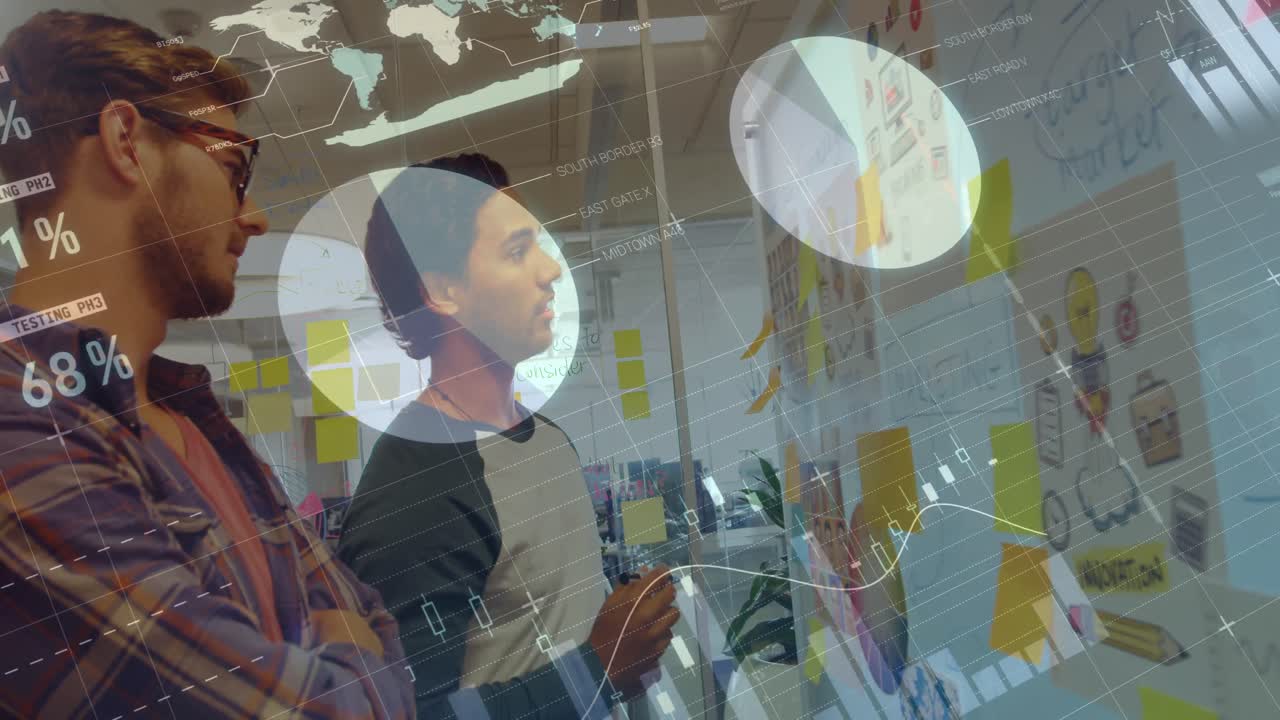 hombres discutiendo en una oficina 4k