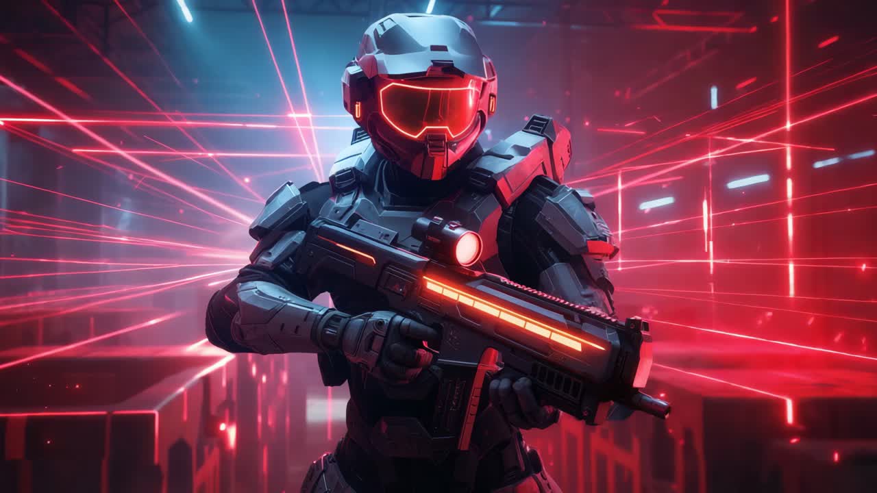 전투 구역에서 미래의 군인