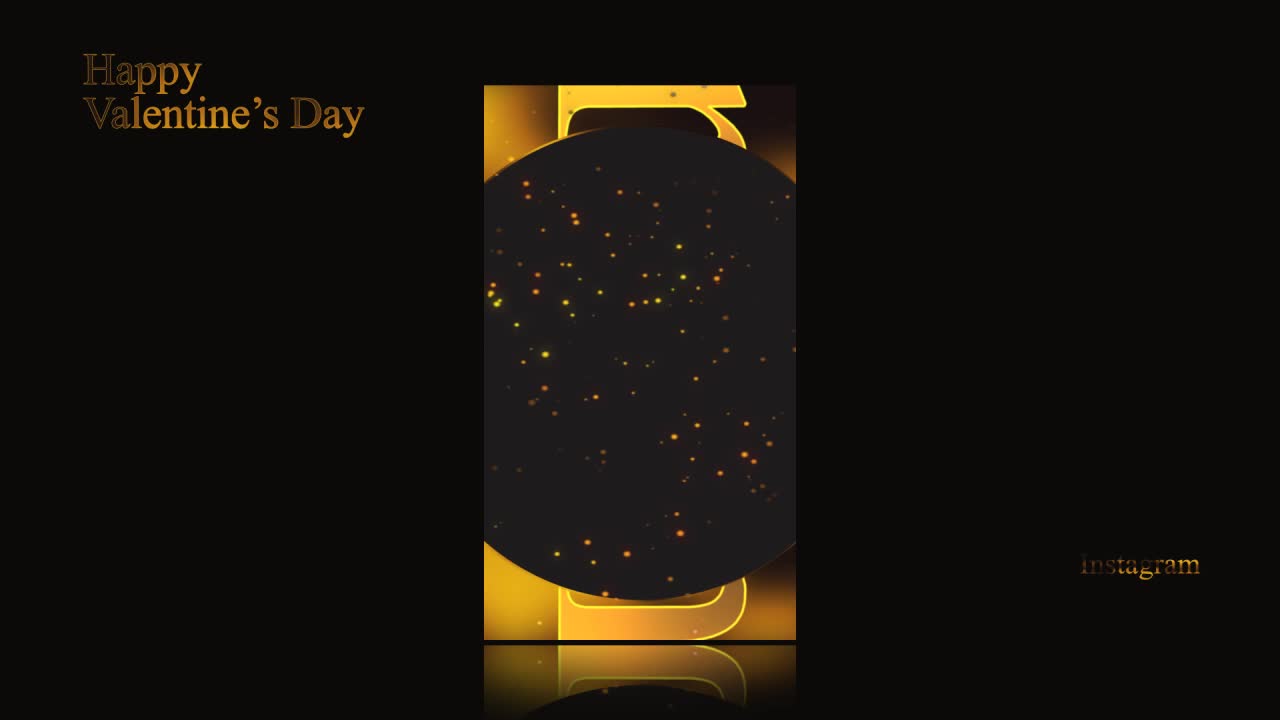 Valentine's Day themed Instagram post