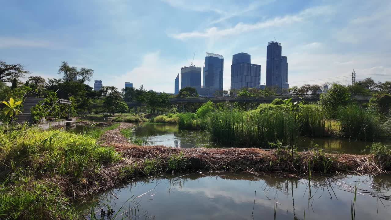 Benjakitti Park Khlong Toei District Bangkok capital city Thailand state nature walk