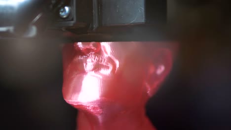 3d printer in motion in 4k slow motion 60fps