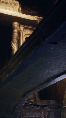 templo en ruinas en un mundo de fantasía oscuro