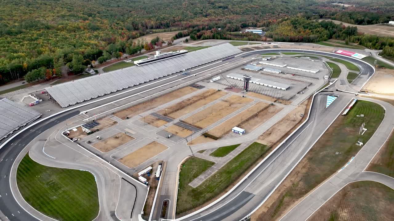 aerial high over the new hampshire motor speedway