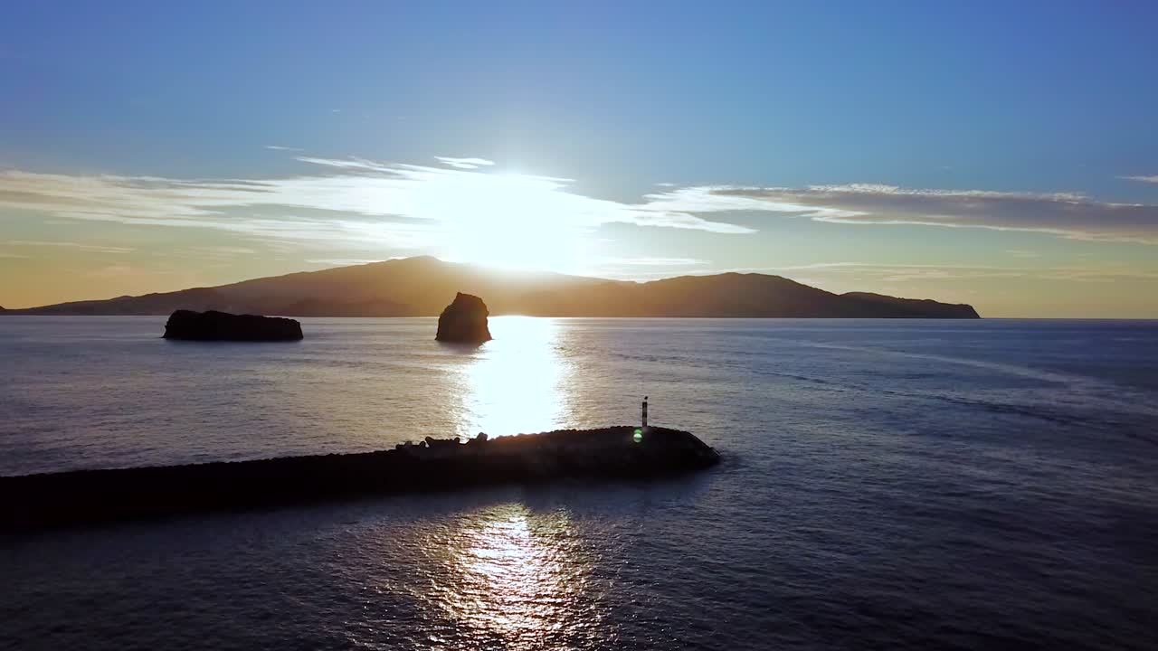 아조레스의 아름다운 일몰