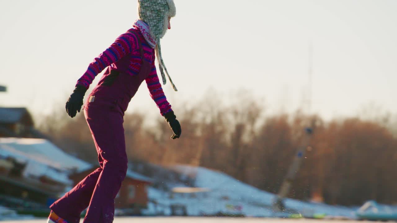 Ice Skating in Winter