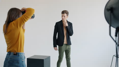 sesión de fotografía de moda