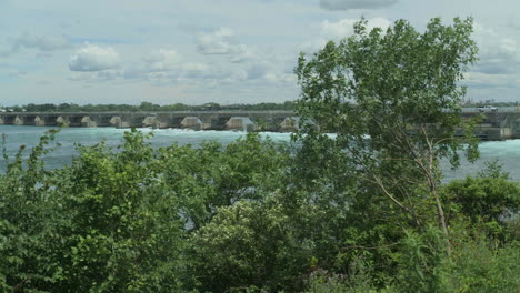 Niagara-Fällt-Internationaler-Kontrolldamm-Zwischen-Den-Usa-Und-Kanada