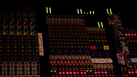 audio mixing board at a concert