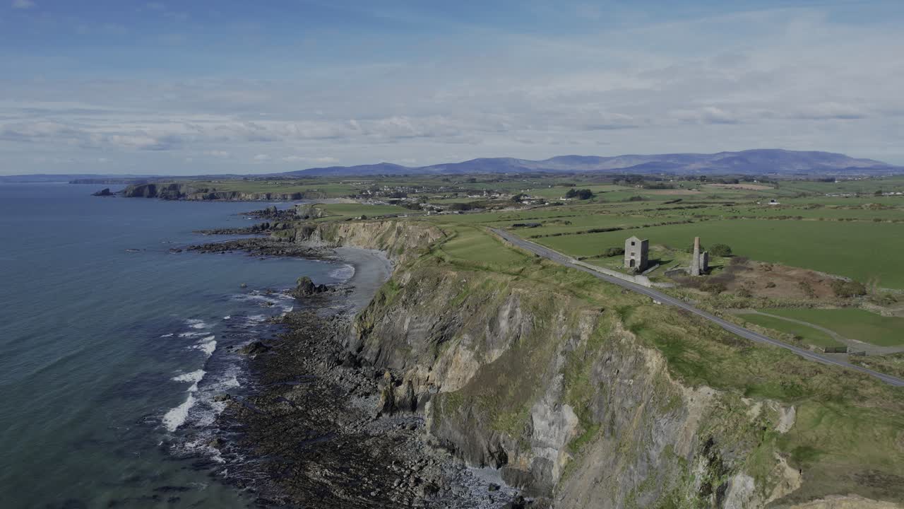Ireland coast and industry ruins of old Copper Mine workings Waterford Epic Locations and Landscapes