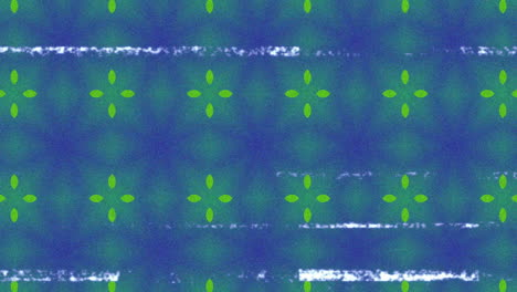blue asterisk animation over green and black gradient background with white streaks
