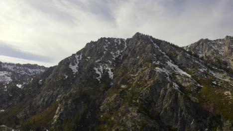 beautiful 4k aerial footage of lake tahoe and surrounding mountains