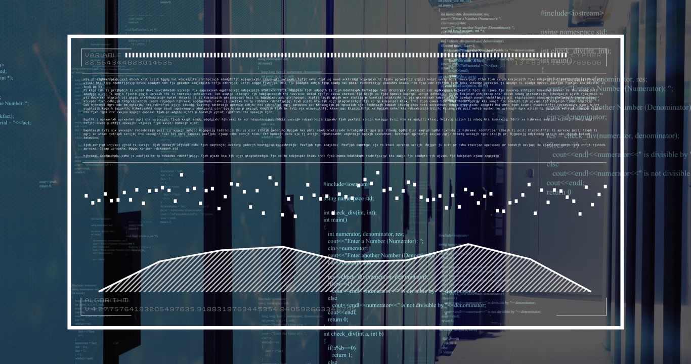 Animation of statistics and data processing over computer servers