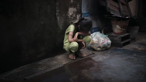 sad child slavery human trafficking slave trade asia poor girl poverty humanity