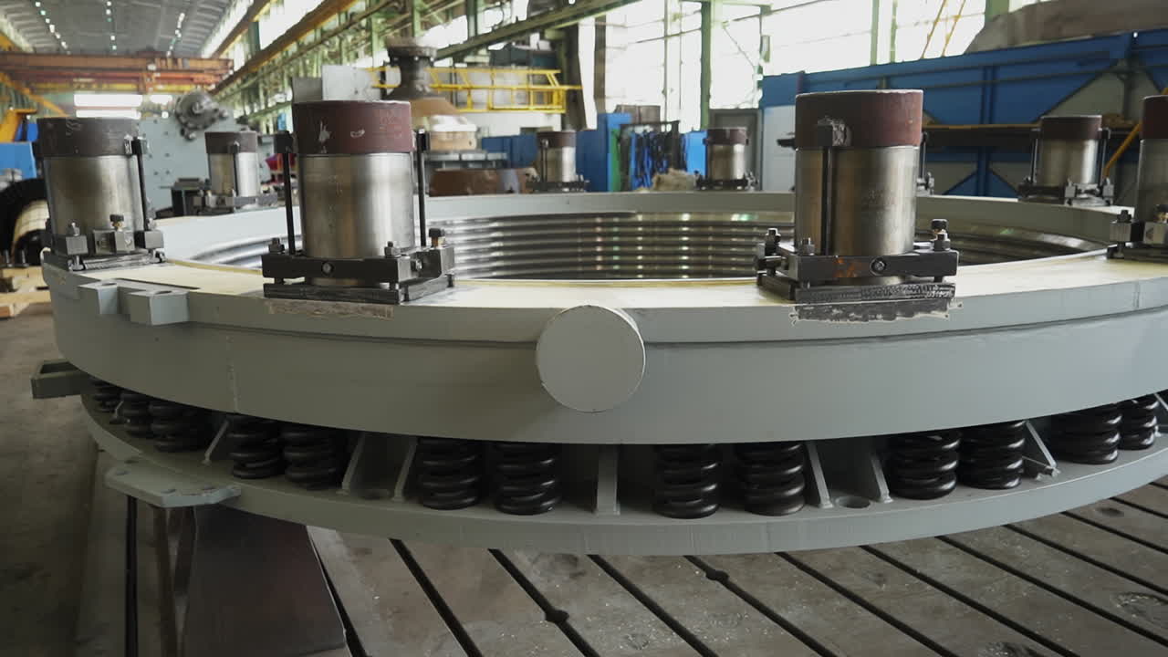 Large Industrial Machine Part in a Factory